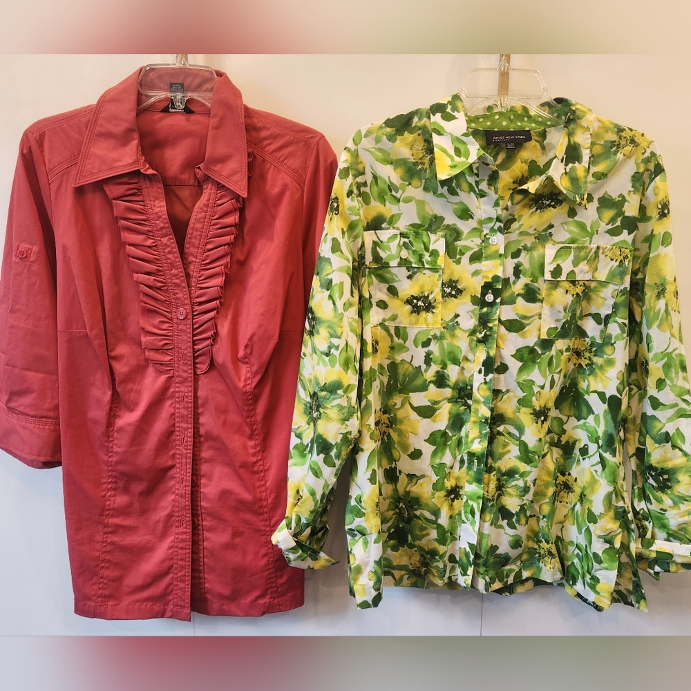 BUY 1, GET 1: 2 Women's Button Down Shirts